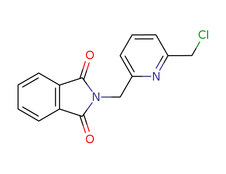 Molecular Structure of 628308-52-1 (1H-Isoindole-1,3(2H)-dione, 2-[[6-(chloromethyl)-2-pyridinyl]methyl]-)