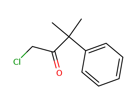 Molecular Structure of 64922-05-0 (1-chloro-3-methyl-3-phenylbutan-2-one)