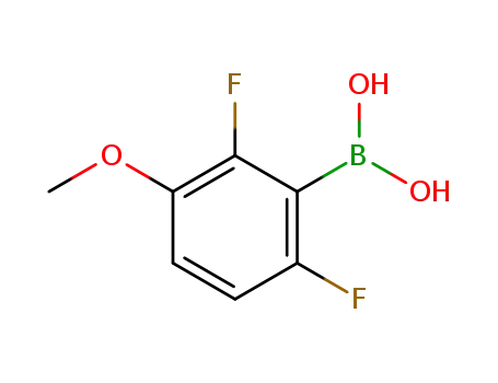 Molecular Structure of 870779-02-5 (2,6-Difluoro-3-methoxybenzeneboronic acid)