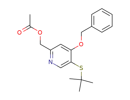 {5-[(1,1-dimethylethyl)thio]-4-[(phenylmethyl)oxy]-2-pyridinyl}methyl acetate