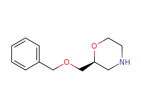 Molecular Structure of 167357-55-3 ((+)-2(S)-(phenylmethyloxymethyl)morpholine)