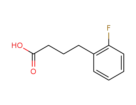 Molecular Structure of 143654-62-0 (4-(2-FLUOROPHENYL)BUTANOIC ACID)