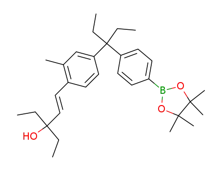 (E)-3-ethyl-1-(4-{1-ethyl-1-[4-(4,4,5,5-tetramethyl-[1,3,2]dioxaborolan-2-yl)-phenyl]-propyl}-2-methyl-phenyl)-1-penten-3-ol