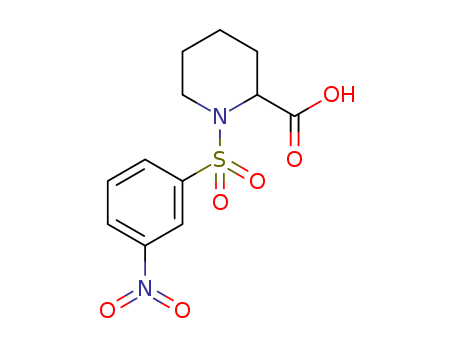 1-[(3-NITROPHENYL)SULFONYL]PIPERIDINE-2-CARBOXYLIC ACID