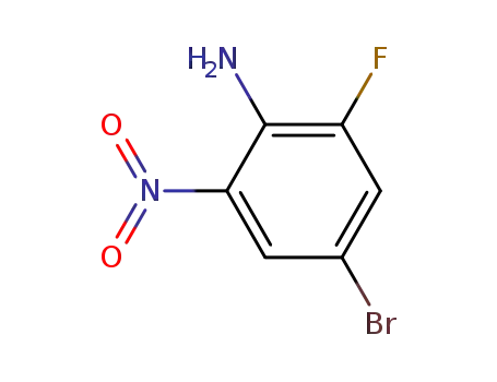 Molecular Structure of 517920-70-6 (2-Fluoro-4-Bromo-6-Nitroaniline)