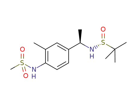 N-[4-((1R)-1-{[(R)-tert-butylsulfinyl]amino}ethyl)-2-methylphenyl]methanesulfonamide