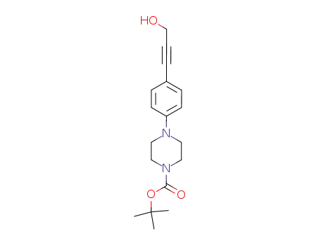 tert-butyl 4-(4-(3-hydroxyprop-1-ynyl)phenyl)piperazine-1-carboxylate