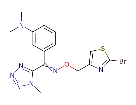 3-[{[(2-bromo-1,3-thiazol-4-yl)methoxy]imino}(1-methyl-1H-tetrazol-5-yl)methyl]-N,N-dimethylaniline