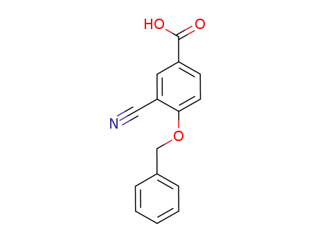 Molecular Structure of 946007-61-0 (4-(benzyloxy)-3-cyanobenzoic acid)