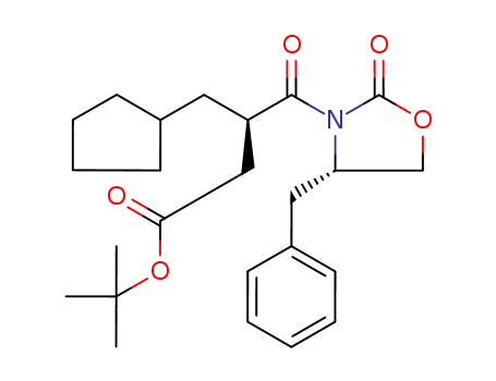 tert-butyl (R)-4-((S)-4-benzyl-2-oxooxazolidin-3-yl)-3-(cyclopentylmethyl)-4-oxobutanoate