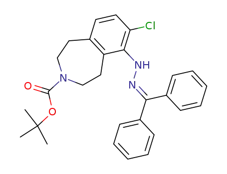 3H-3-Benzazepine-3-carboxylic acid,
7-chloro-6-[2-(diphenylmethylene)hydrazinyl]-1,2,4,5-tetrahydro-,
1,1-dimethylethyl ester