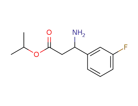 isopropyl 3-amino-3-(3-fluorophenyl)propionate