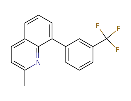 Molecular Structure of 1242446-63-4 (2-methyl-8-(3-(trifluoromethyl)phenyl)quinoline)