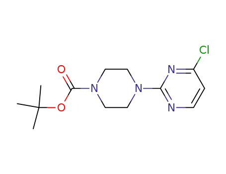 Molecular Structure of 479691-42-4 (TERT-BUTYL 4-(4-CHLOROPYRIMIDIN-2-YL)PIPERAZINE-1-CARBOXYLATE)
