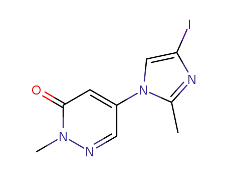 5-(4-iodo-2-methyl-imidazol-1-yl)-2-methyl-2H-pyridazin-3-one