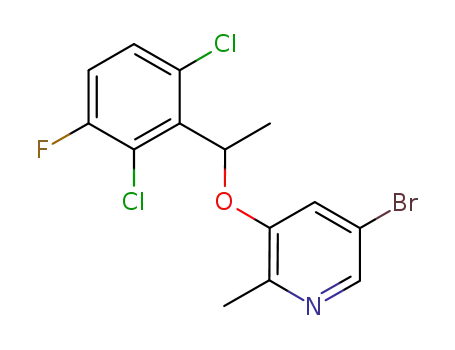 5-bromo-3-[1-(2,6-dichloro-3-fluoro-phenyl)-ethoxy]-2-methyl-pyridine