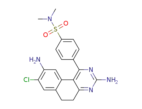 4-(3,9-diamino-8-chloro-5,6-dihydrobenzo[f]quinazolin-1-yl)-N,N-dimethylbenzenesulfonamide