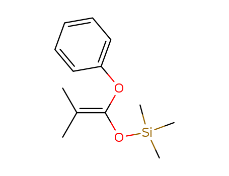 Molecular Structure of 120615-54-5 (Silane, trimethyl[(2-methyl-1-phenoxy-1-propenyl)oxy]-)