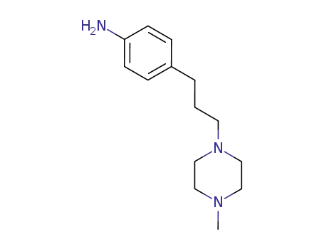 Molecular Structure of 896128-07-7 (Benzenamine, 4-[3-(4-methyl-1-piperazinyl)propyl]-)