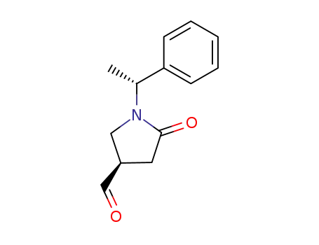Molecular Structure of 252051-12-0 ((4R,1'R)-[1-(1'-phenylethyl)-2-oxopyrrolidin-4-yl]carboxaldehyde)