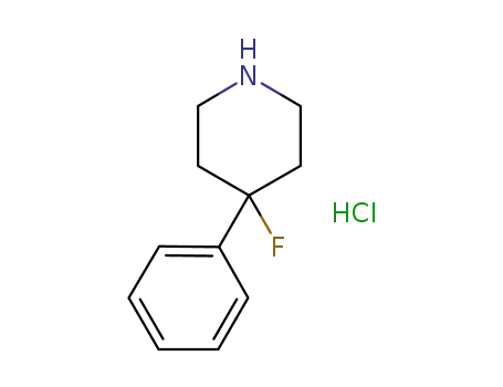 Molecular Structure of 1056382-25-2 (4-Fluoro-4-phenylpiperidine hydrochloride)