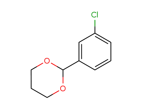 Molecular Structure of 61568-52-3 (1,3-Dioxane,2-(3-chlorophenyl)-(9CI))