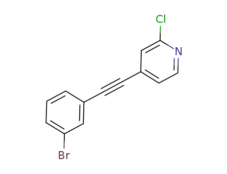 4-((3-bromophenyl)ethynyl)-2-chloropyridine