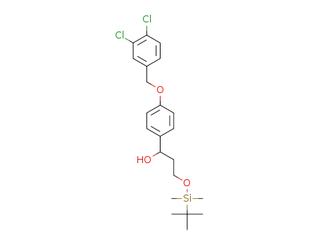 3-(tert-butyldimethylsilyloxy)-1-[4-(3,4-dichloro benzyloxy)phenyl]propan-1-ol