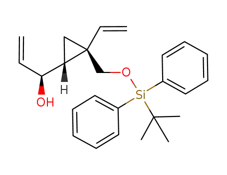 (-)-(1S)-1-[(1R,2S)-2-(tert-butyl-diphenyl-silanyloxymethyl)-2-vinylcyclopropyl]prop-2-en-1-ol