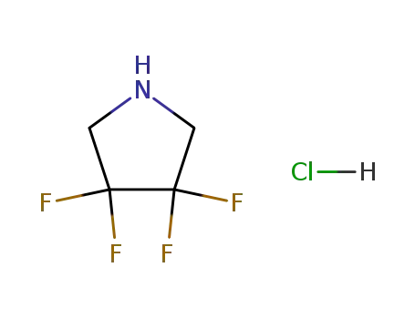 Molecular Structure of 1810-13-5 (3,3,4,4-TETRAFLUOROPYRROLIDINE HYDROCHLORIDE)