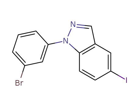 1-(3-bromophenyl)-5-iodoindazole