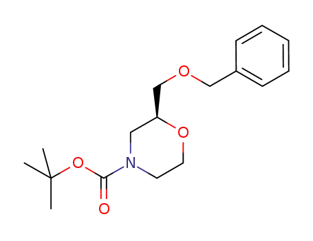 4-Morpholinecarboxylic acid, 2-[(phenylmethoxy)methyl]-,
1,1-dimethylethyl ester, (2S)-