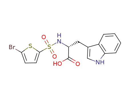 (R)-2-(5-bromo-thiophene-2-sulfonylamino)-3-(1H-indol-3-yl)propionic acid