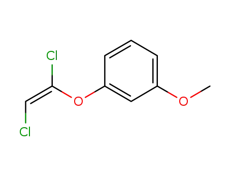 Molecular Structure of 1198340-27-0 ((E)-1-((1,2-dichlorovinyl)oxy)-3-methoxybenzene)
