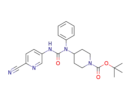1,1-dimethylethyl 4-[{[(6-cyano-3-pyridinyl)amino]carbonyl}(phenyl)amino]-1-piperidinecarboxylate