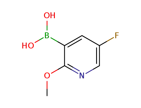 Molecular Structure of 957120-32-0 (5-fluoro-2-methoxy-3-pyridineboronic acid)