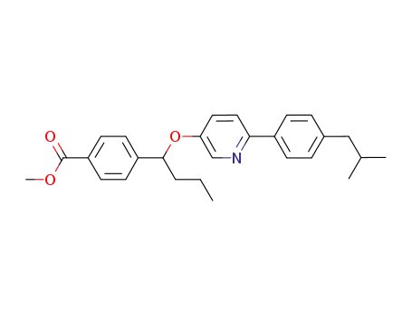 4-{1-[6-(4-isobutyl-phenyl)-pyridin-3-yloxy]-butyl}-benzoic acid methyl ester