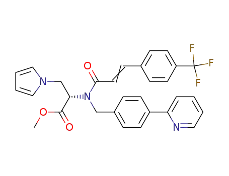 (S)-2-{(4-pyridin-2-yl-benzyl)-[3-(4-trifluoromethyl-phenyl)-acryloyl]-amino}-3-pyrrol-1-yl-propionic acid methyl ester
