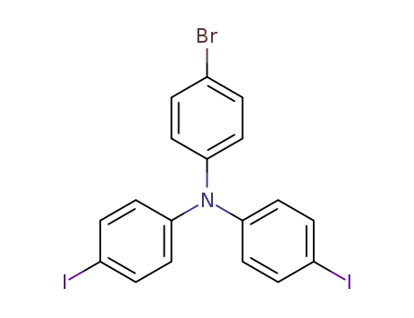 Molecular Structure of 1266674-69-4 (N-(4-bromophenyl)-4-iodo-N-(4-iodophenyl)benzenamine)