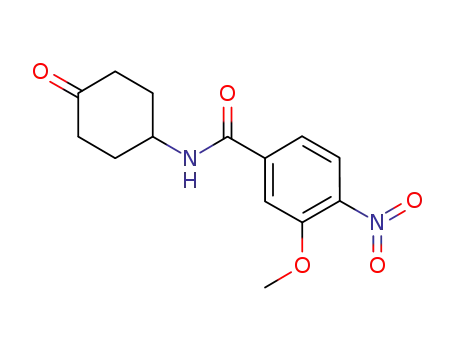 Molecular Structure of 882660-33-5 (3-methoxy-4-nitro-N-(4-oxocyclohexyl)benzamide)