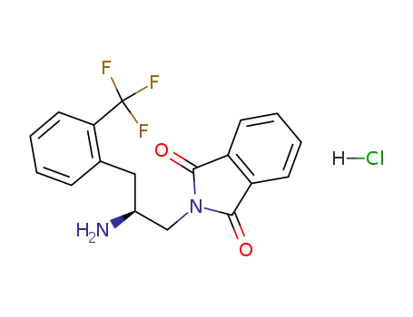 2-{(2S)-2-amino-3-[2-(trifluoromethyl)phenyl]propyl}-1H-isoindole-1,3(2H)-dione hydrochloride