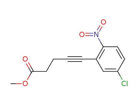 4-Pentynoic acid, 5-(5-chloro-2-nitrophenyl)-, methyl ester