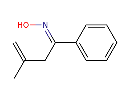 Molecular Structure of 68843-68-5 (1-phenyl-3-methyl-but-3-en-1-one oxime)