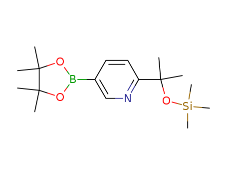 5-(4,4,5,5-tetramethyl-1,3,2-dioxaborolan-2-yl)-2-{2-[(trimethylsilyl)oxy]propan-2-yl}pyridine - 97%