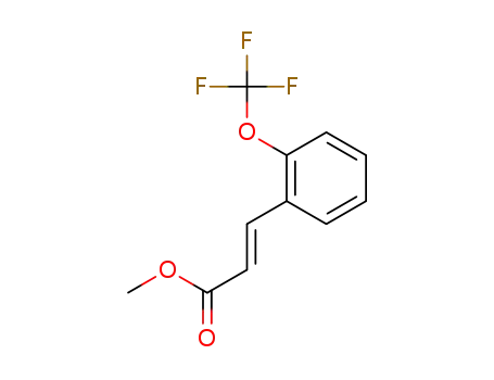 Molecular Structure of 1202578-19-5 (methyl (2E)-3-[2-(trifluoromethoxy)phenyl]prop-2-enoate)
