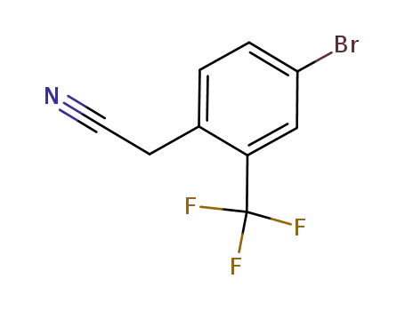 Molecular Structure of 877131-92-5 (4-bromo-2-trifluoromethylphenylacetonitrile)