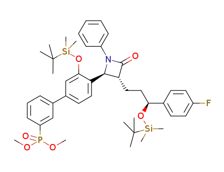 dimethyl (3'-{[tert-butyl(dimethyl)silyl]oxy}-4'-{(2S,3R)-3-[(3S)-3-{[tert-butyl(dimethyl)silyl]oxy}-3-(4-fluorophenyl)propyl]-4-oxo-1-phenylazetidin-2-yl}biphenyl-3-yl)phosphonate