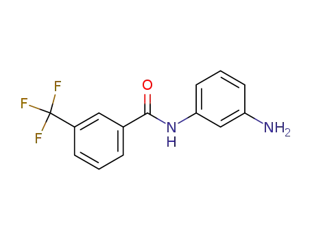 Molecular Structure of 926663-69-6 (N-(3-aminophenyl)-3-(trifluoromethyl)benzamide)