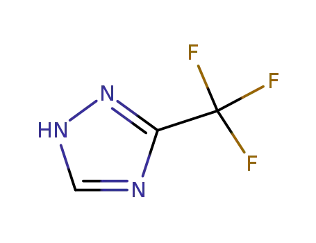 Molecular Structure of 60406-75-9 (3-(trifluoromethyl)-1H-1,2,4-triazole(SALTDATA: FREE))