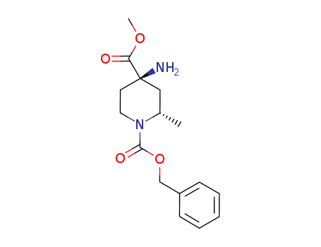 (2S,4R)-1-benzyl 4-methyl 4-amino-2-methylpiperidine-1,4-dicarboxylate